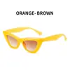 2025 Nuevas Gafas de Sol Color Caramelo Ojo de Gato Moda Todas las Combinaciones Gafas para Mujer Tendencia Retro Europeas y Americanas 97103