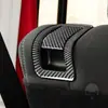 Adecuado para modelos Jeep Wrangler 11-17, juego completo de decoración interior de fibra de carbono para el logotipo del volante y el marco del interruptor del aire acondicionado