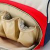 Bolsa de múmia Nova Moda Armazenamento de Leite Portátil Lona Mochila de Correspondência de Cores Bolsa Feminina Baoma Garrafa Bolsa Grande Capacidade