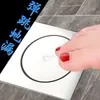 Dreno de Piso Quadrado de Aço Inoxidável Selado Transfronteiriço com Pedal para Banheiro e Vaso Sanitário, à Prova de Odor, Drenagem por Pedal