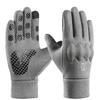 Luvas de Veludo de Inverno para Homem, Ciclismo ao Ar Livre, à Prova de Vento, à Prova de Frio, Tecido Impermeável, Antiderrapante, Tela Sensível ao Toque, Capa Protetora, Luvas Quentes