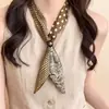 Collar de bufanda de seda vintage francés con lunares y cachemir, con cordón ajustable, adecuado para combinar con una camisa, con un accesorio para el cuello de cinta de satén.