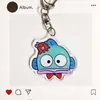 Chaveiro Peixe Feio Explosões Pingente Acrílico Desenho Animado Fofo Estojo de Caneta Mochila Pingente de Desenho Animado Chaveiro de Estudante