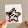 Lindo pasador lateral de peluche para niños, pinza para el cabello versátil y elegante para niñas, dulce y para uso diario accesorio para el cabello de estrella de cinco puntas BB