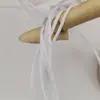 Cordón negro tejido de nailon de 1.5 mm de grosor, accesorios de ropa, marca registrada, etiqueta de juguete, cuerda delgada para bricolaje, 16 hebras