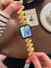 "arena movediza" hilo de dibujo correa de acero inoxidable mejora para AppleWatch9 apple iwatch8