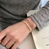 Pulsera de Plata de Ley S925 con Zirconia de Colores en Cuerda Elástica para Mujer, Gama Alta, Lujo Accesible, Diseño de Nicho, Pulsera Sencilla, Popular en Xiaohongshu