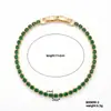 Nuevo modelo transfronterizo: cobre incrustado con circonio, lleno de diamantes, nicho, pulsera de cadena de tenis simple y versátil, lujo ligero, elegante y moderno