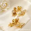 Hermosos Aretes de Cristal de Colores para Mujer, Exquisitos y de Moda Accesorios para Orejas para el Trabajo, Lujo Ligero con un Toque de Alta Gama, Diseño de Nicho