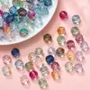 Cuentas de cristal de sirena Ji con degradado de vidrio de 10 mm, cuentas de rueda recortadas, cuentas sueltas, accesorios de joyería con cuentas hechos a mano.