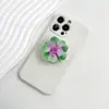 Suporte de celular acrílico epóxi de planta suculenta biônica suporte preguiçoso para desktop adesivo traseiro suporte de celular airbag