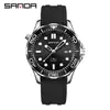 Sanda Amazon Quente Pulseira de Quartzo Calendário À Prova D'água Luminoso Casual Relógio Masculino Simples Relógio Masculino Atacado