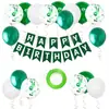 Set de Globos con Banderín de Cola de Pez Feliz Cumpleaños Transfronterizo Decoración de Fiesta para Pared de Fondo Infantil Arreglo de Cumpleaños