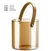 Cubo de Hielo para Vino Simple Cubo de Vidrio de Borosilicato para Vino con Barra de Mango Cubo de Hielo para Bebidas Espirituosas Vino de Hielo Barra de Comedor Club de Whisky Cubo de Hielo