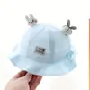 Chapéu de Bebê Primavera e Outono Chapéu de Pescador para Bebê Fofo Estilo Estrangeiro Tesouro Feminino Chapéu com Proteção Solar Protetor Solar Fino Super Fofo para Meses Pequenos