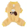 Roupas de Inverno Espessas para Cachorro Pet Compatível com Coleira Teddy Cachorro Chef 26 Jaqueta de Lã de Quatro Patas