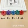 Punto 2 5cm Cáñamo de perla Camelia florcita hecha a mano diy adornos para el cabello pendientes corsage accesorios para la ropa accesorios