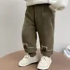 Pantalones de Algodón para Niña Invierno Tres Capas Engrosados 2025 Nuevos Pantalones Acolchados para Niños Pantalones Deportivos de Invierno para Bebé Niña Modernos