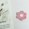 Lindos Accesorios para el Cabello de Peluche con Expresión Sonriente Accesorios de Pegatinas de Tela de Flores DIY Accesorios de Decoración para Bolsos de Margarita