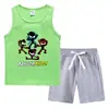 Conjunto Deportivo Casual de Verano para Niños 2026: Chaleco y Shorts, Ropa Interior Base, Ropa Exterior Delgada sin Mangas, Conjunto de Dos Piezas para Niños Pequeños