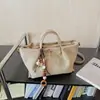 Bolso Bandolera Retro Transfronterizo para Mujer 2025 Otoño Nuevo Bolso Tote de Lujo Ligero de Moda Bolso de Mano Simple Bolso de Hombro