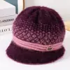 Chapéu para Nova Mãe 2025 Chapéu de Inverno Feminino de Pele Falsa de Vison Boina Fashion Chapéu de Pelo para Meia-Idade e Idosos