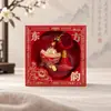 Pingente de ovelhinha Jin Song tesouro cultural intangível bolsa de brocado com borla de ovelha pingente de bolsa estilo chinês cultural e criativo lembrança cultural e criativa estilo chinês