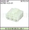 Terminal de Engarce para Cableado de Conector Automotriz Conector Automotriz Dj7091-6.3-11/21 Enchufe de Acoplamiento Macho y Hembra