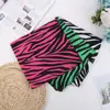 Atacado Transfronteiriço Moda Street Hip-Hop Estilo Étnico Lenço de Cabeça Faixa de Cabelo Estampa Zebra Algodão Lenço Quadrado Lenço de Cabeça