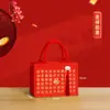 Bolsa de Lona Estilo Chinês em Estoque com Estampa Completa para Festivais, Bolsa de Presente, Bolsa Tote de Lona Impermeável com Logo, Grande Capacidade