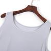 Tangge Verano Suelto Seda de Morera Suelto Sin Mangas Tejido de Seda Top para Mujer Camiseta Básica talla extra Camisola Chaleco