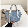 Bolso Tote de Alta Gama 2025 para Mujer, Versátil y de Color Contrastante Estilo Coreano Nicho Elegante Bolso de Mano Hombro Cruzado para Mujer