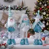 Ropa de punto de felpa elástica estilo Papá Noel, Muñeco de nieve, Reno, Muñecos creativos para ambiente navideño
