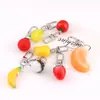 Llavero de Fruta Simulada de Venta Caliente Transfronteriza Colgante de Cabeza para Bolso Hecho a Mano Accesorios de Material para Joyería