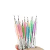Caneta acrílica retrátil com corpo transparente, conjunto de caixa com 12 cores, caneta marca-texto clássica que não desbota, caneta para journaling e pintura de rabiscos