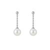 Pendientes Retro de Borla de Perlas Estilo Hong Kong para Mujer, Diseño de Lujo Ligero de Gama Alta, Aguja de Plata S925, Pendientes Simples y Elegantes