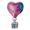 Globo Aerostático Serie Gota de Aceite Accesorios para Joyería Corazón de Dibujos Animados Globo Aerostático Hecho a Mano con Cuentas DIY Colgante Perforado Fábrica