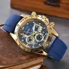 Reloj Multifuncional Laojia de Seis Pines Reloj de Moda Trendy para Hombre Correa de Silicona Fabricante de Relojes de Cuarzo Venta al por Mayor Dropshipping