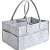 Bolsa de fieltro para mamás transfronteriza, Bolsa de almacenamiento para pañales de bebé, Bolsa colgante portátil de almacenamiento de maquillaje para madre y bebé