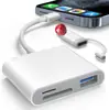 Aplicável à Apple Huawei Mobile Phone otg Card Reader Three-in-One para USB3.0 Adapter SD / TF Card Adapter