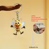 Nuevo Colgante de Abeja Linda Acrílico Transfronterizo Decoración de Espejo Retrovisor Interior de Coche Colgante Llavero