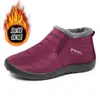 Botas de Invierno de Algodón Unisex Transfronterizas, Impermeables, Forradas de Felpa, Cálidas, Botines de Moda, Venta al por Mayor Extranjera Talla Grande sin Cordones Botas de Nieve para Mujer