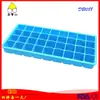 Comparado com forma de bandeja de gelo de 36 cavidades silicone de grau alimentício caixa de gelo para geladeira fácil de desenformar caixa de cubo de gelo de frutas