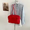 Bolso tipo Boston ligero y sencillo de nailon para mujer, estilo coreano, nuevo, de gran capacidad, moderno y versátil, bolso de hombro casual