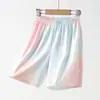 Camiseta Infantil Verão Secagem Rápida Tie-Dye Estampada Manga Curta Seda Gelada para Meninos e Meninas, Camisetas Básicas Infantis