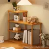 Prateleira de armazenamento para mesa, estante de mesa, estação de trabalho de escritório, armazenamento multicamadas, combinação livre, bancada de mesa pequena para casa