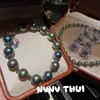 Joyería Mariposa Negra Reina Perla Morandi de Color Mixto Tahitiana Set de Pulseras Tahitianas de Alta Gama para Banquetes