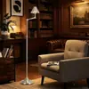 Lámpara de Pie de Salón Doble Luz Tango al Lado del Sofá Lámpara de Pesca Vertical de Ambiente para Dormitorio Mesita de Noche Lámpara de Mesa