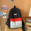Estudiantes de Secundaria y Preparatoria Viajan Mochila Estilo Japonés Niñas Ligera Gran Capacidad Calle de Moda Bolso Escolar Mochila Portátil