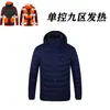 Ropa de algodón con calefacción transfronteriza para hombre, ropa inteligente con calefacción eléctrica, ropa con calefacción para parejas, chaqueta, abrigo de invierno, ropa de algodón con calefacción para mujer